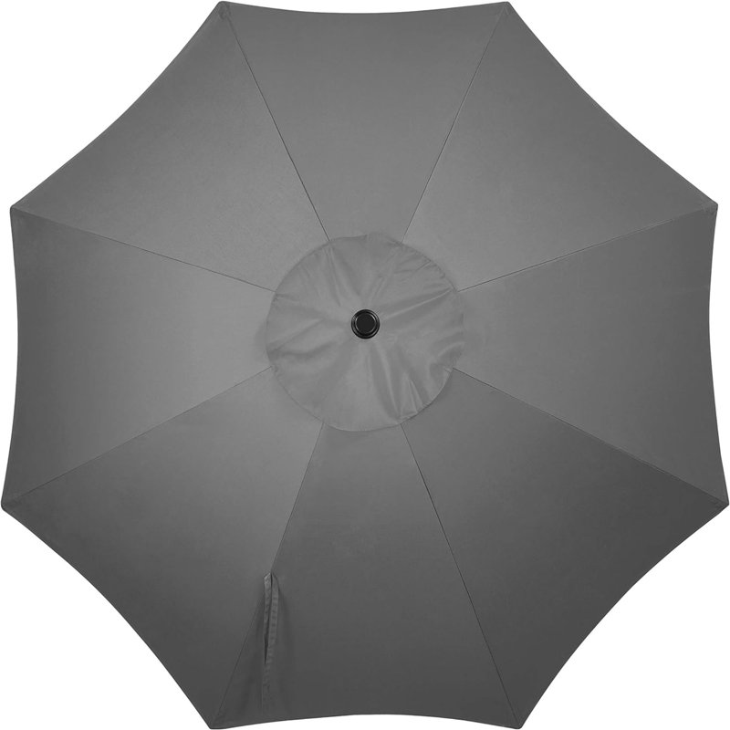 Caillan Tilt Market Parasol, Grey, 240cm H x 270cm W x 270cm D