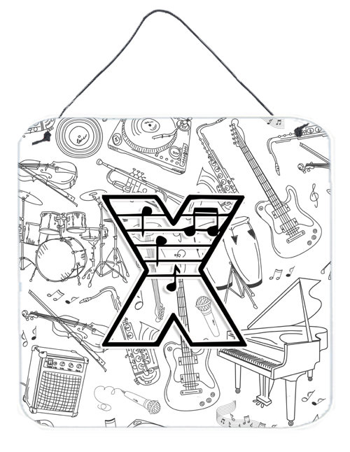 Monogramme « notes musicales », X