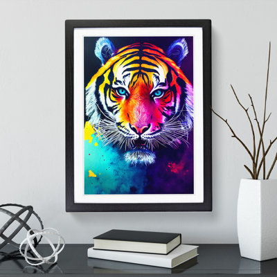 Painted Tiger No.2 Abstract - Wall Art