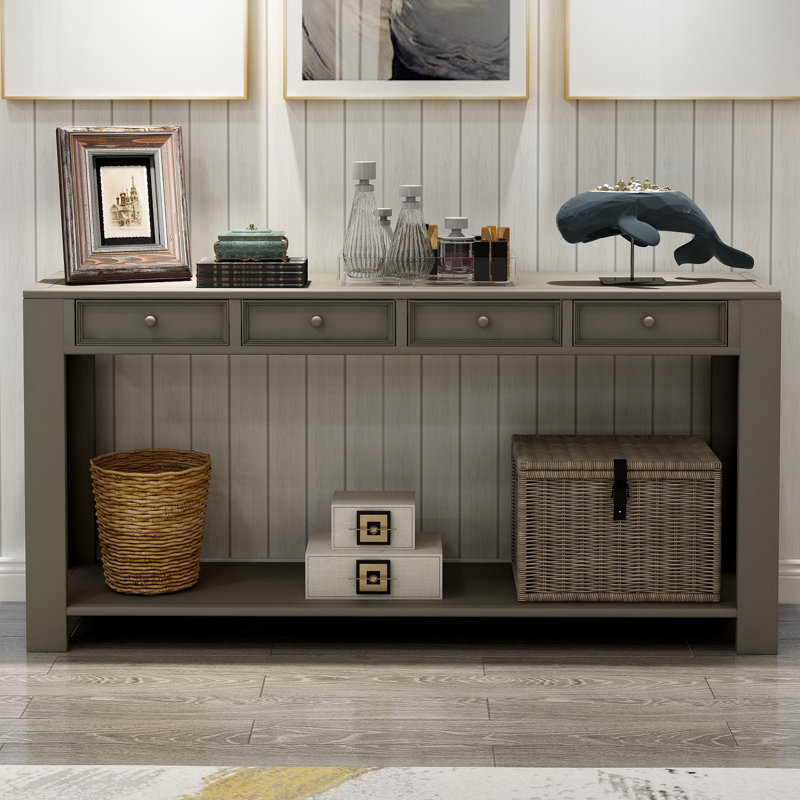 Clairville 64'' Console Table, Khaki