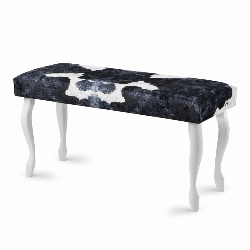 Velvet Upholstered Bench, 50cm H x 120cm W x 35cm D