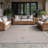 Bellanova Geometric Beige & Gray Indoor / Outdoor Area Rug-1203649951