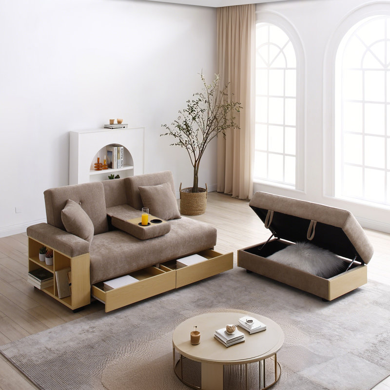 Canapé-lit convertible Modern, Light Brown