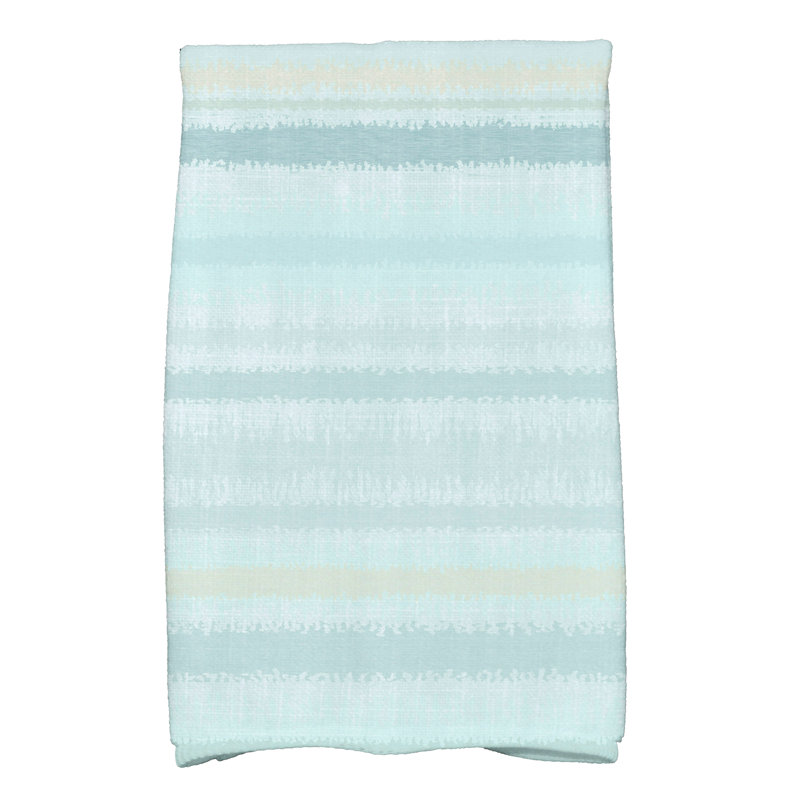Dorazio Stripe Tea Towel Kitchen Towel, Aqua