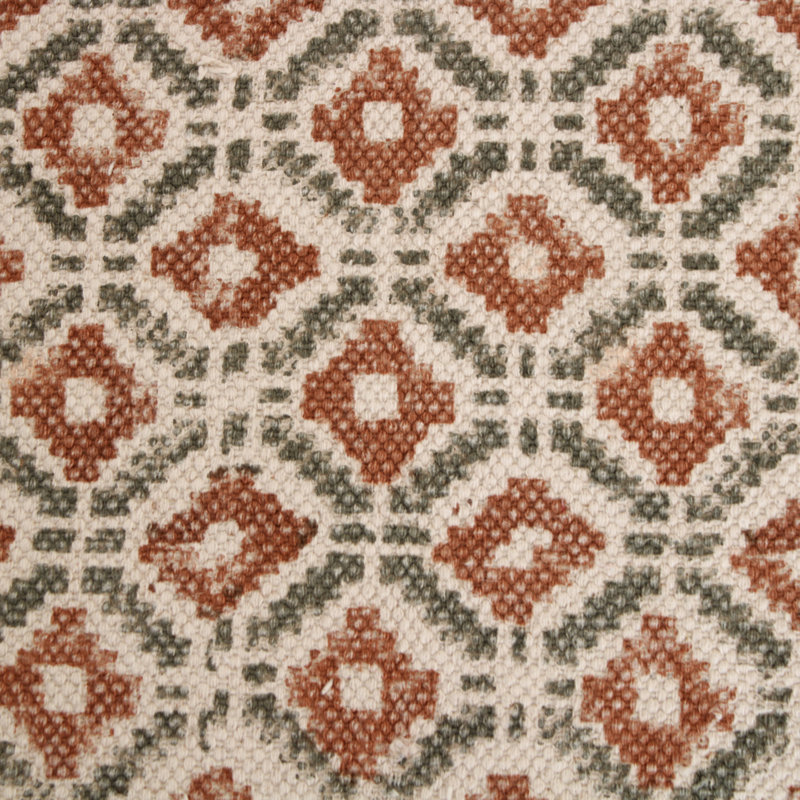 Meachum Upholstered Bench, Brown, Cotton Twill