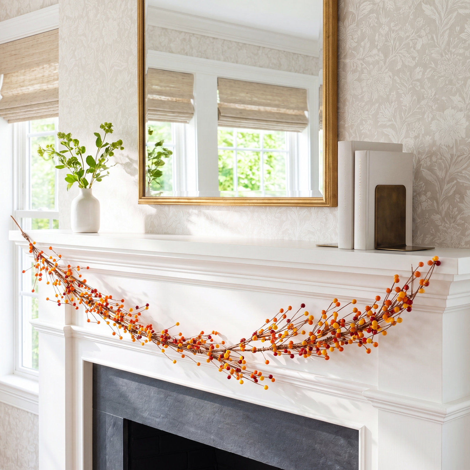 70" Berry Thanksgiving Garland
