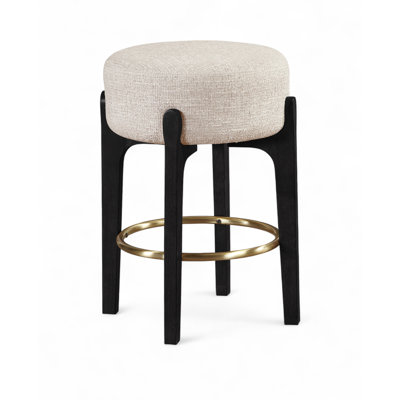 Tabouret de comptoir rembourré en tissu Maud