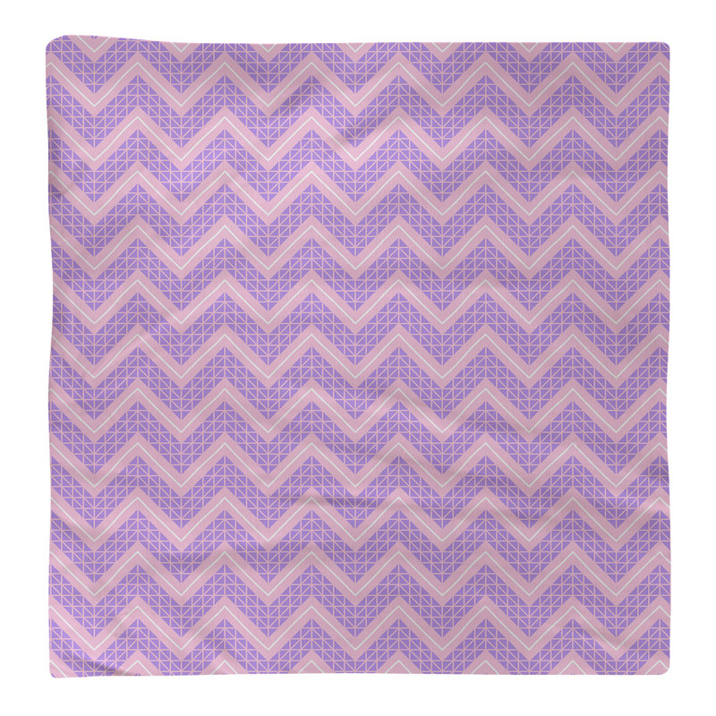 Stephenie Cotton Chevron Square Napkin, Pink/Purple, 0.1" H x 22" W x 22" D, Cotton Twill