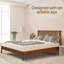 Base de lit plateforme en bois massif de qualité supérieure avec tête de lit Kaylin - capacité de 800 lb, sans sommier, convient à tous les matelas-380458355-380458354