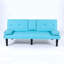 Canapé-lit multifonctionnel en PVC 66,8 po avec porte-gobelet-1075354440