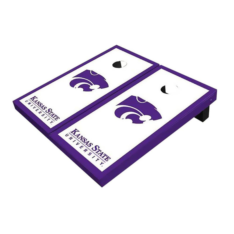 Planches de cornhole à thème Wildcats de 2 pi x 3 pi Kansas State Wildcats, Mauve