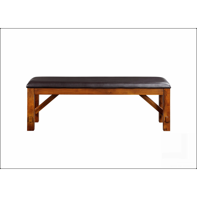 Banc avec siège rembourré