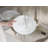 12 Piece Embossed Bone China Dinnerware Set In White, Service For 4