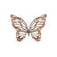 Butterfly Wall Art, Copper/Black, Metal-455109098