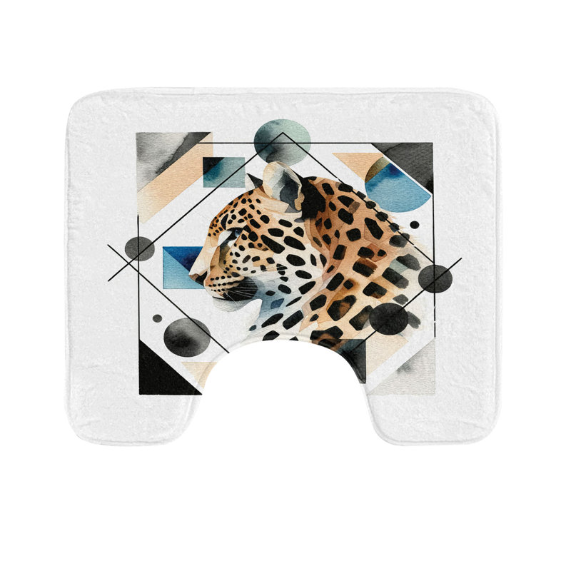 Tapis de salle de bain en U 20 po Leopard