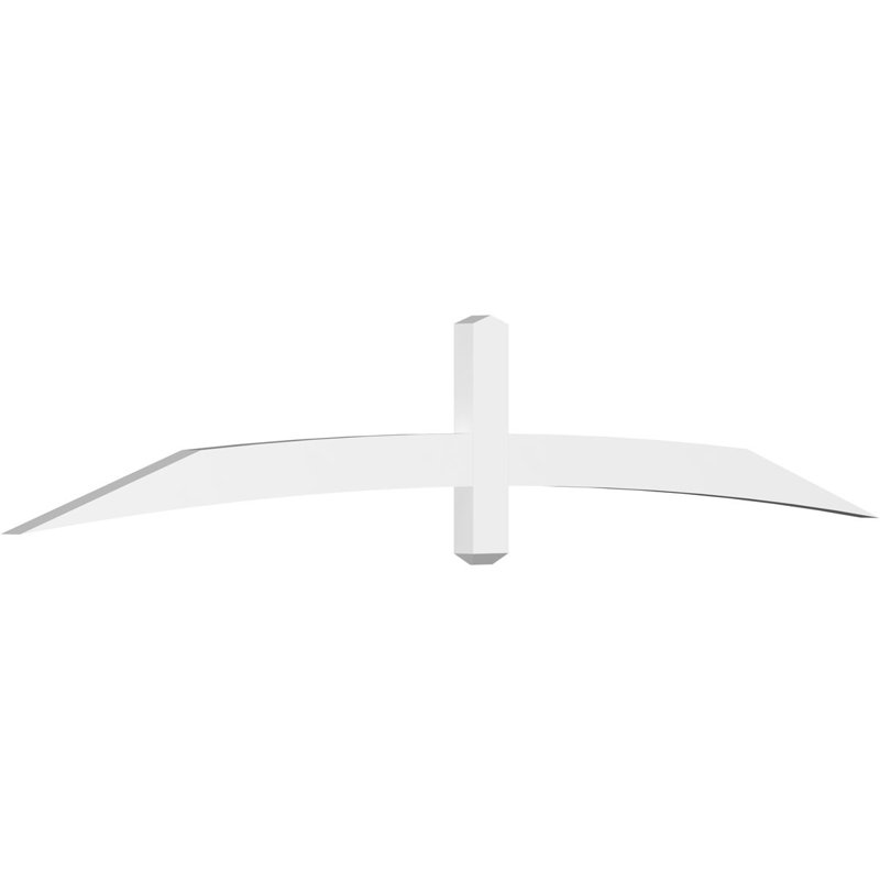 Support à pignon en uréthane Bellingham Signature, brun clair apprêté, L 96 po x H 16 po, 2"D x 6"F