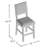 Adler 5-Piece Counter Height Trestle Dining Set