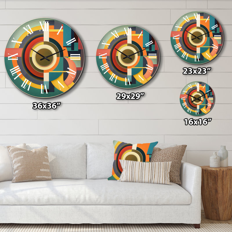 Horloge murale Mid-Century, Petit