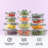 JoyJolt Fluted Glass Food Storage Containers with Leakproof Lids, Set of 12-93241398