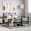 Structure de lit vidaXL en acier thermolaqué simple durable-368800306-368800260