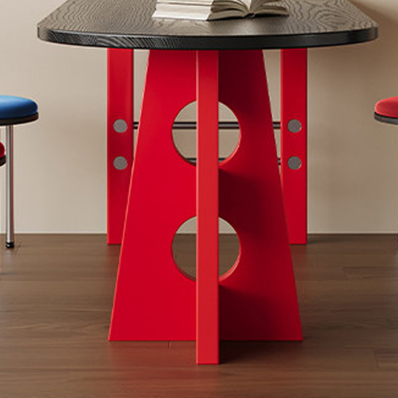 Creative Art Irregularly Designed Dining Table Set, 29.52" H x 70.86" W x 31.49" D