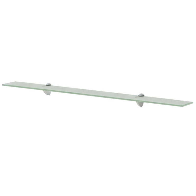 Glass Floating Shelf, 0.8cm H x 100cm W x 10cm D, Green
