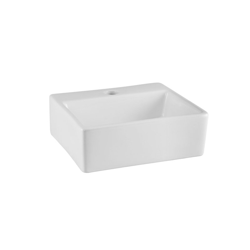 Nuie Vessels 335mm L x 295mm W White Vitreous China Rectangular Sink