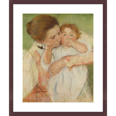 Mother and Child by Mary Cassatt -Framed Giclee Print