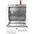 Aluminum Work Station Storage Cabinet With Flip-Out Work Tray And Paper Towel Rack Organizer For Garage, Shop, And Enclosed Trailers