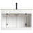 Caskvalley Modern Bathroom Vanity with Straight Fluted Design 30" Wide-864938228