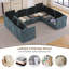 Canapé modulaire surdimensionné surdimensionné avec rangement caché en forme de U-131450159-131450163
