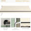 Auvent de terrasse - Protégé, rétractable manuellement, 13 pi x 10 pi, beige et blanc, tissu de balcon rétractable 280 g / m², manuel, blanc