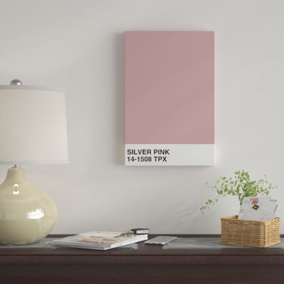 « argenté rose 14-1508 tpx », impression sur toile