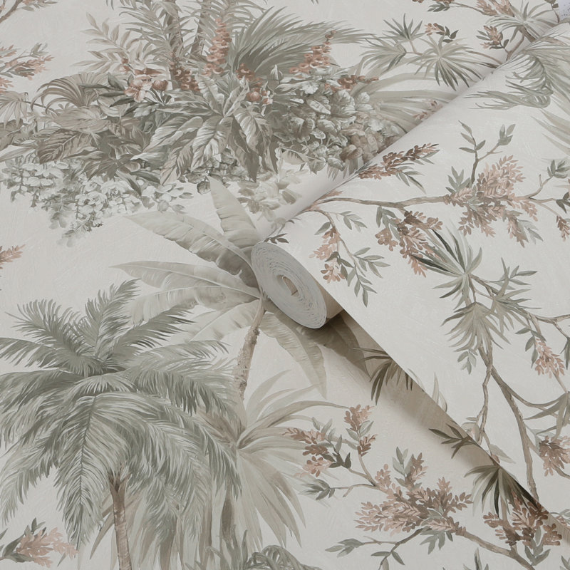 Boutique Bali Pebble Wallpaper, Pink/Rose