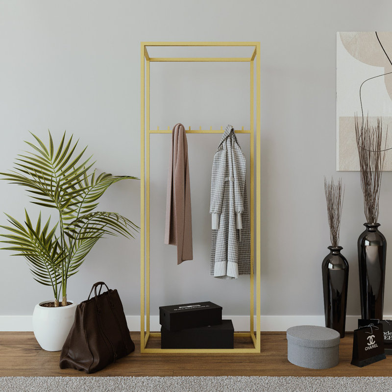 Nebras Solid + Manufactured Wood Wardrobe