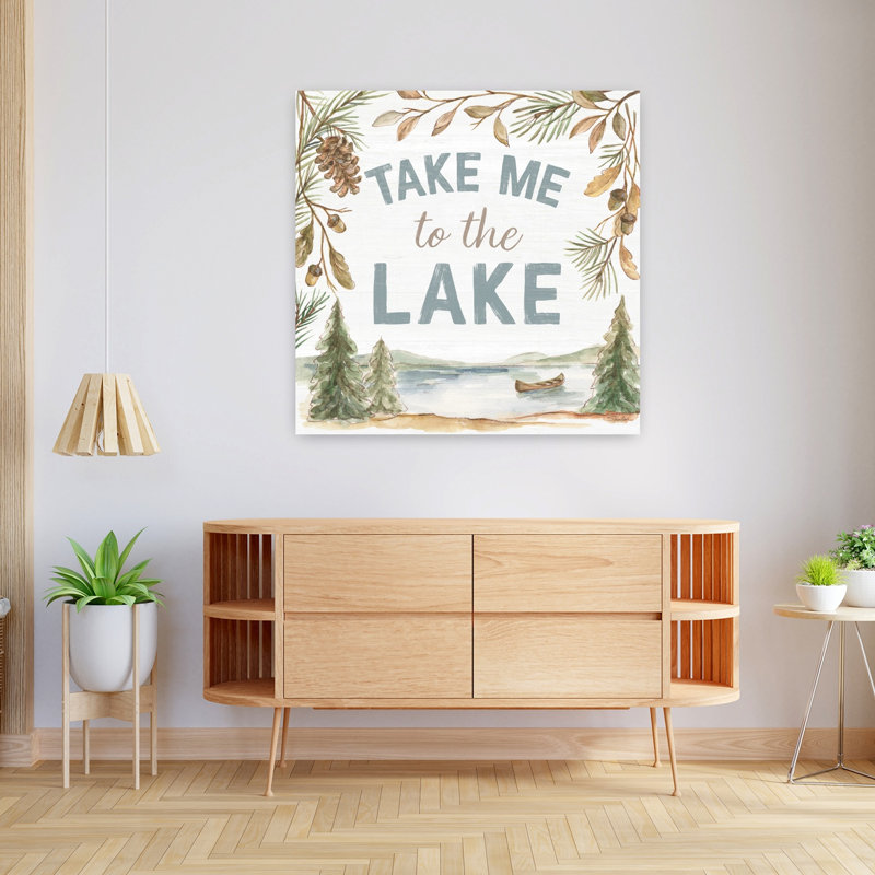 «Rustic Retreat II», art contemporain de paysage abstrait rustique, H 36 po x l 36 po