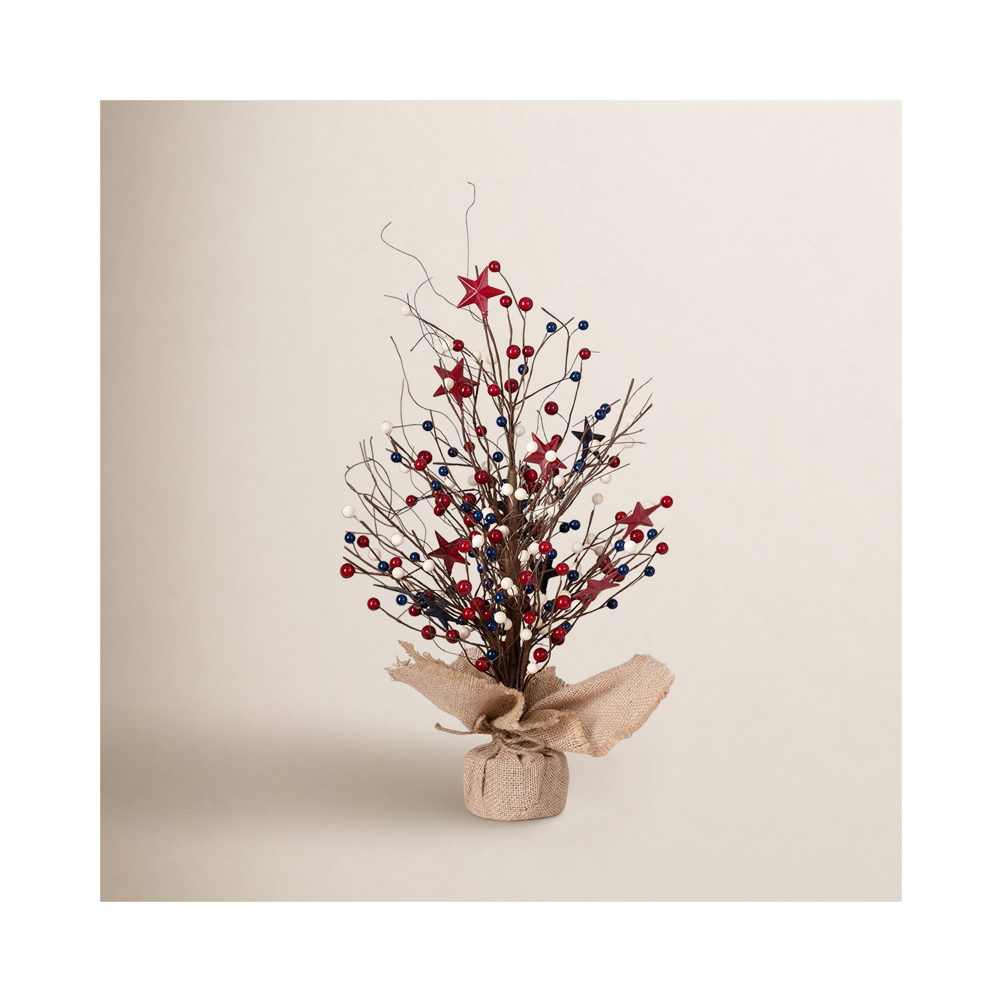 20"H Americana Berry Table Tree