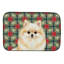 Tapis de séchage crème Poméranie Noël Poinsettias