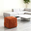 Tabouret brun en velours côtelé, tissu confortable et respirant, mousse à haute résilience, structure en bois, repose-pieds carré prêt à l'emploi, pour un confort respirant, un design et une fonction polyvalente-1119795905