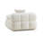 Chesnie Cream Vegan Shearling Modular Armless Chair