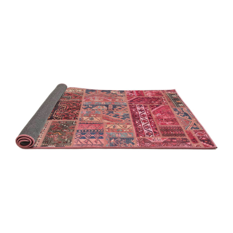 Tapis abstrait moderne et abstrait, Rond 5 pi