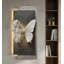 Décoration murale 3D en relief papillon et rose avec lumière DEL, décoration de hall d'entrée de luxe
