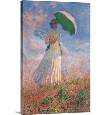 Claude " Woman with a Parasol Turned to the Right, 1886. Musee D " by Claude Monet Print
