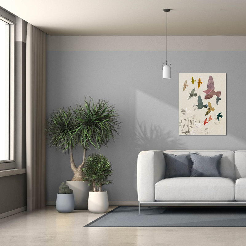 Toile épique Graffiti «Flocking 2» par Victoria Barnes, 26 po x 34 po
