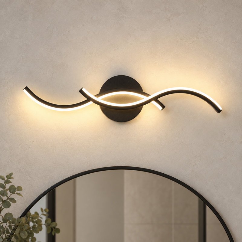 Kanasha 2 - Light LED Bath Sconce, Matte Black
