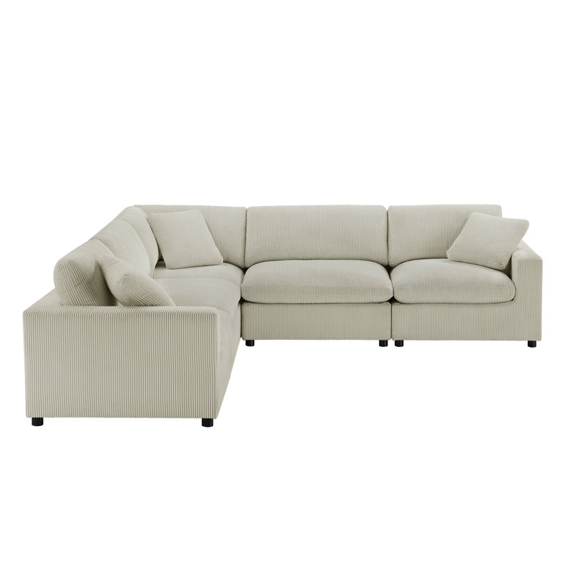 Canapé modulaire 5 pièces Chelsea - Beige, Beige