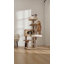 Tour pour arbre à chat, condo pour chat en bois de 52,2 po avec poteaux à griffes recouverts de sisal et jouet pour chat, mobilier pour chat à plusieurs niveaux avec plateformes en peluche pour chats d'intérieur