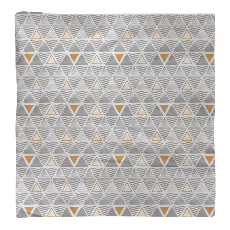 Jordao Cotton Abstract Square Napkin, Orange Accent, 0.1" H x 22" W x 22" D