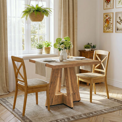 Square Wood Dining Table