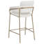 Tabouret de comptoir en similicuir Yara